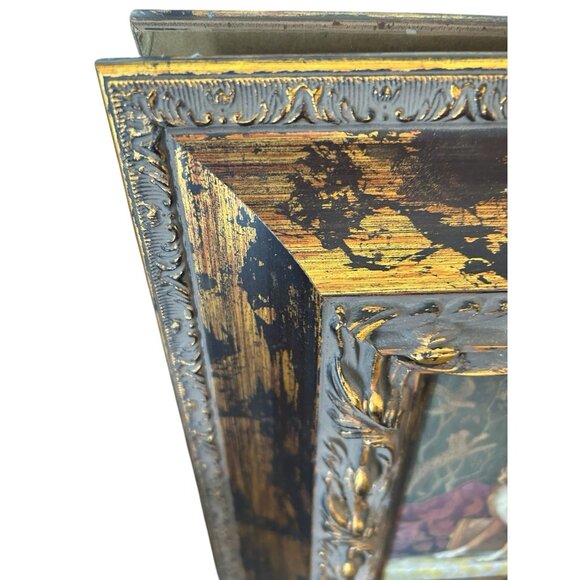 Pampered Chihuahua Dog Print NY Artist Elaine Vollherbst Matted Ornate Frame 13" - Picture 3 of 13